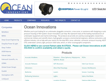 Tablet Screenshot of ocean-innovations.net